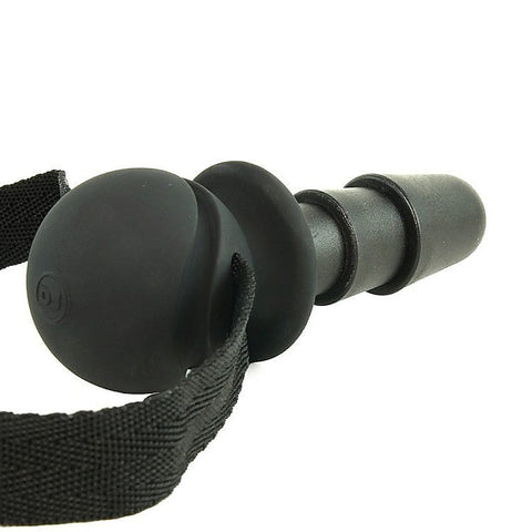 Vac-U-Lock Black Ball Gag by Doc Johnson - Strap On Sextoys