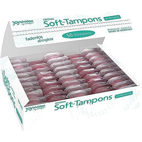 JoyDivision Soft Tampons Normal Professional 50 Pack Stringless Design - Vibrator Accessories