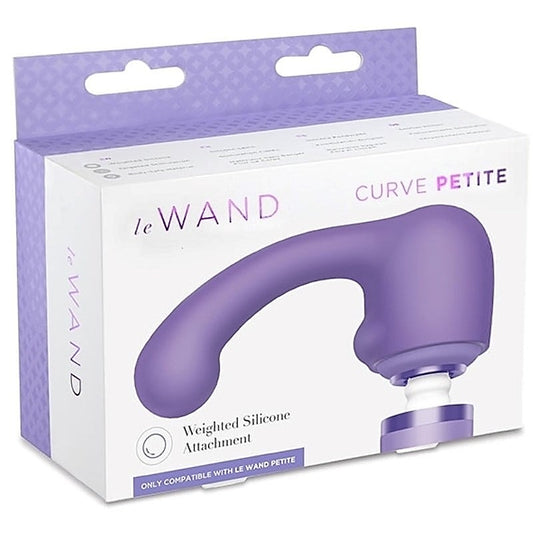Petite Curve Weighted Silicone Attachment by Le Wand - Vibrator Accessories