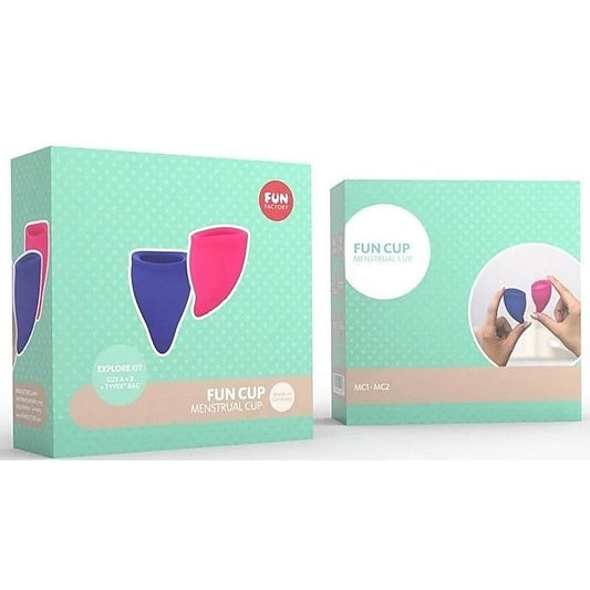 Fun Cup Menstrual Cup Explore Kit by Fun Factory - Pumps, Extenders and Sleeves