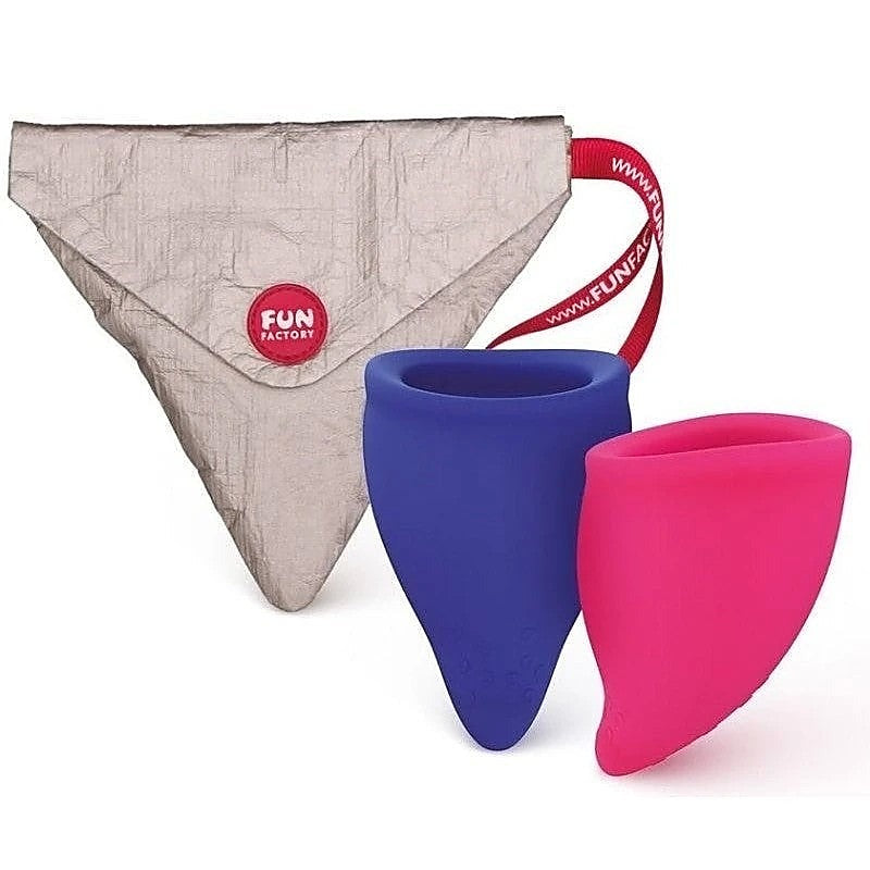 Premium Body-Safe Menstrual Cup by Fun Factory - Pumps, Extenders and Sleeves