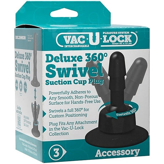Vac-U-Lock Deluxe 360 Swivel Suction Cup Plug - Non-Realistic Dildos