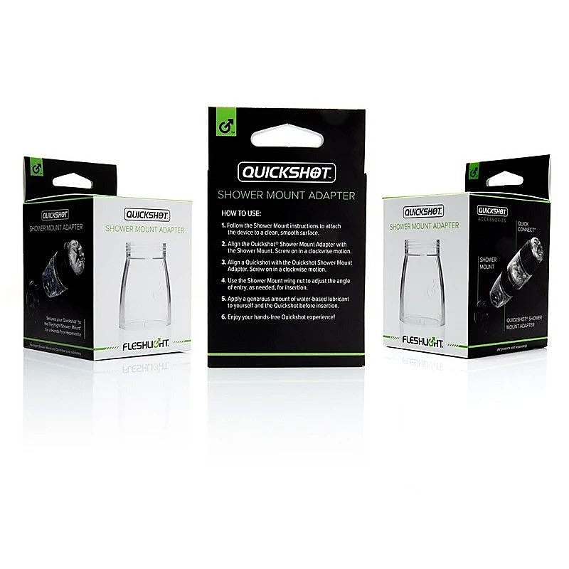 Quickshot Shower Mount Male Masturbator Adapter - Masturbators and Strokers