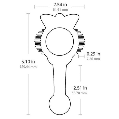 Lovense Domi Female Body Wand Attachment with G Spot and Clitoral Stimulation - Remote Control Vibrators