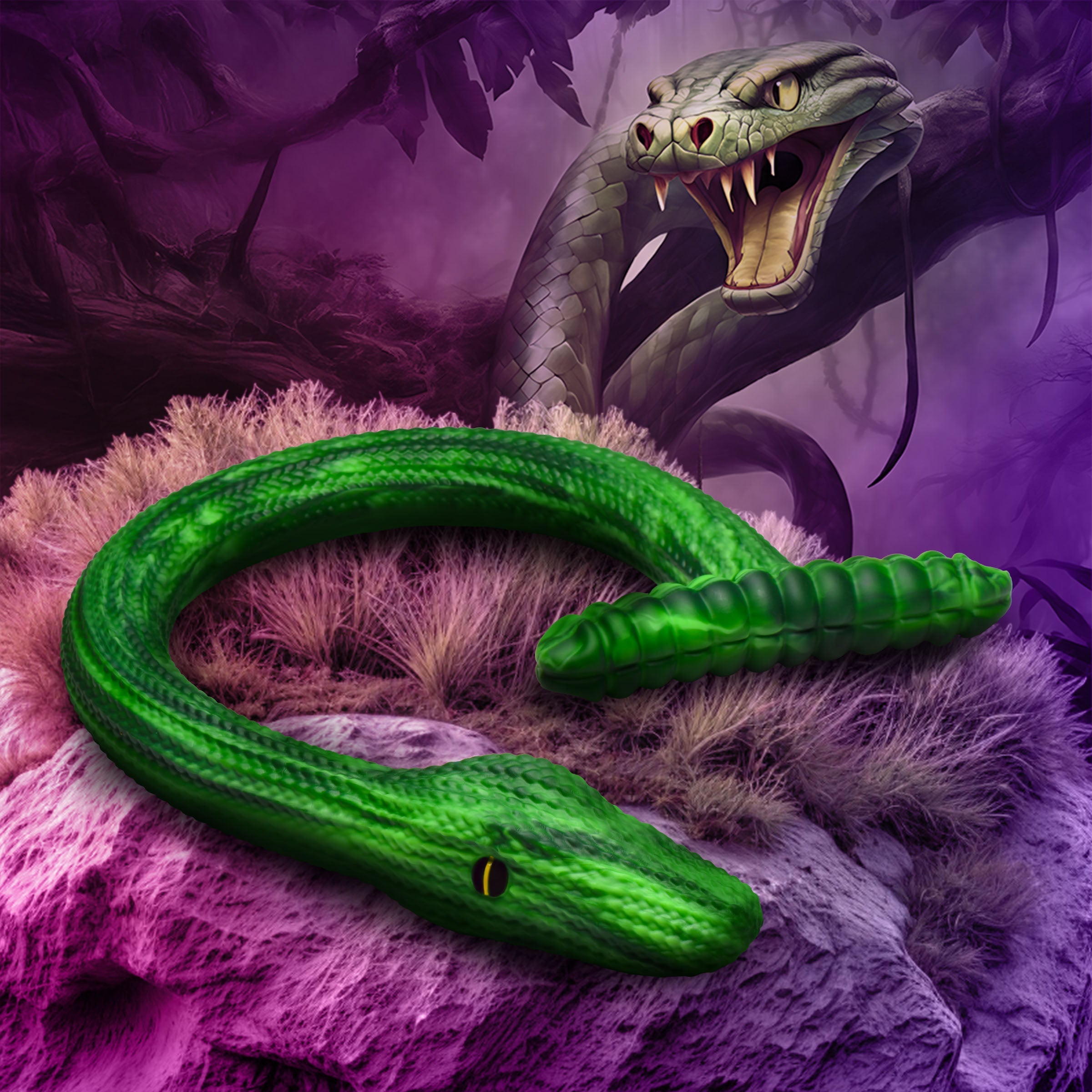 XR Brands Creature Cocks Slither Silicone Dildo - Realistic Dildos