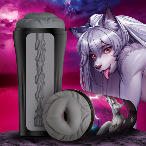 XR Brands Creature Cocks Wolf Realistic Ass Stroker - Masturbators and Strokers