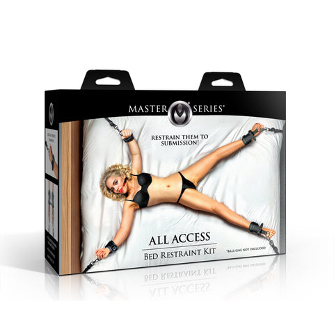 XR Brands Master Series All Access Bed Restraint Kit - Bondage Kits