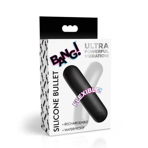 XR Brands BANG! Flexible Silicone Bullet Vibrator - Bullet Vibrators