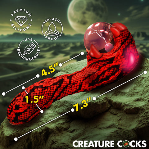 XR Brands Creature Cocks Cobra Rechargeable Fantasy Vibrator - Novelty Vibrators