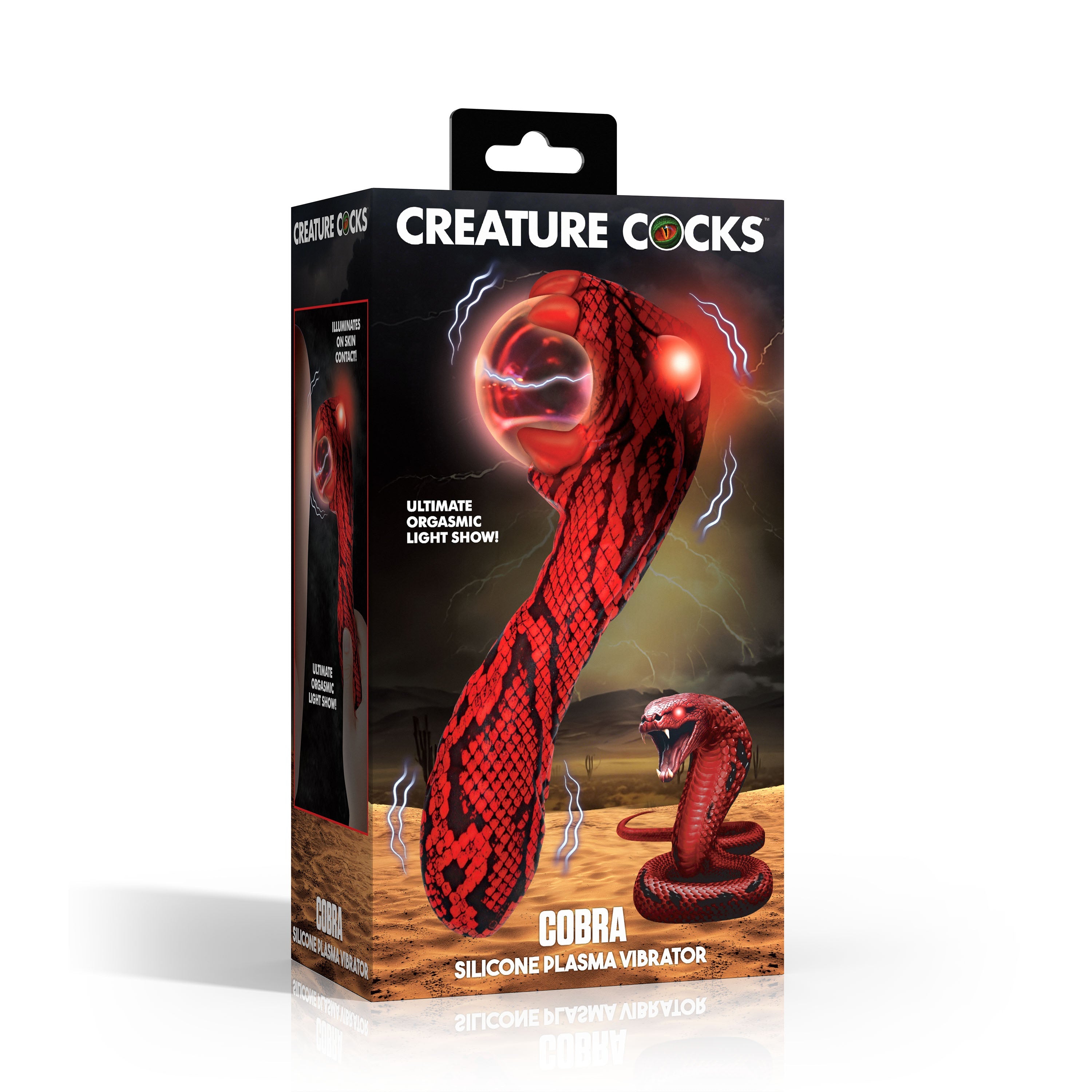 XR Brands Creature Cocks Cobra Rechargeable Fantasy Vibrator - - Novelty Vibrators