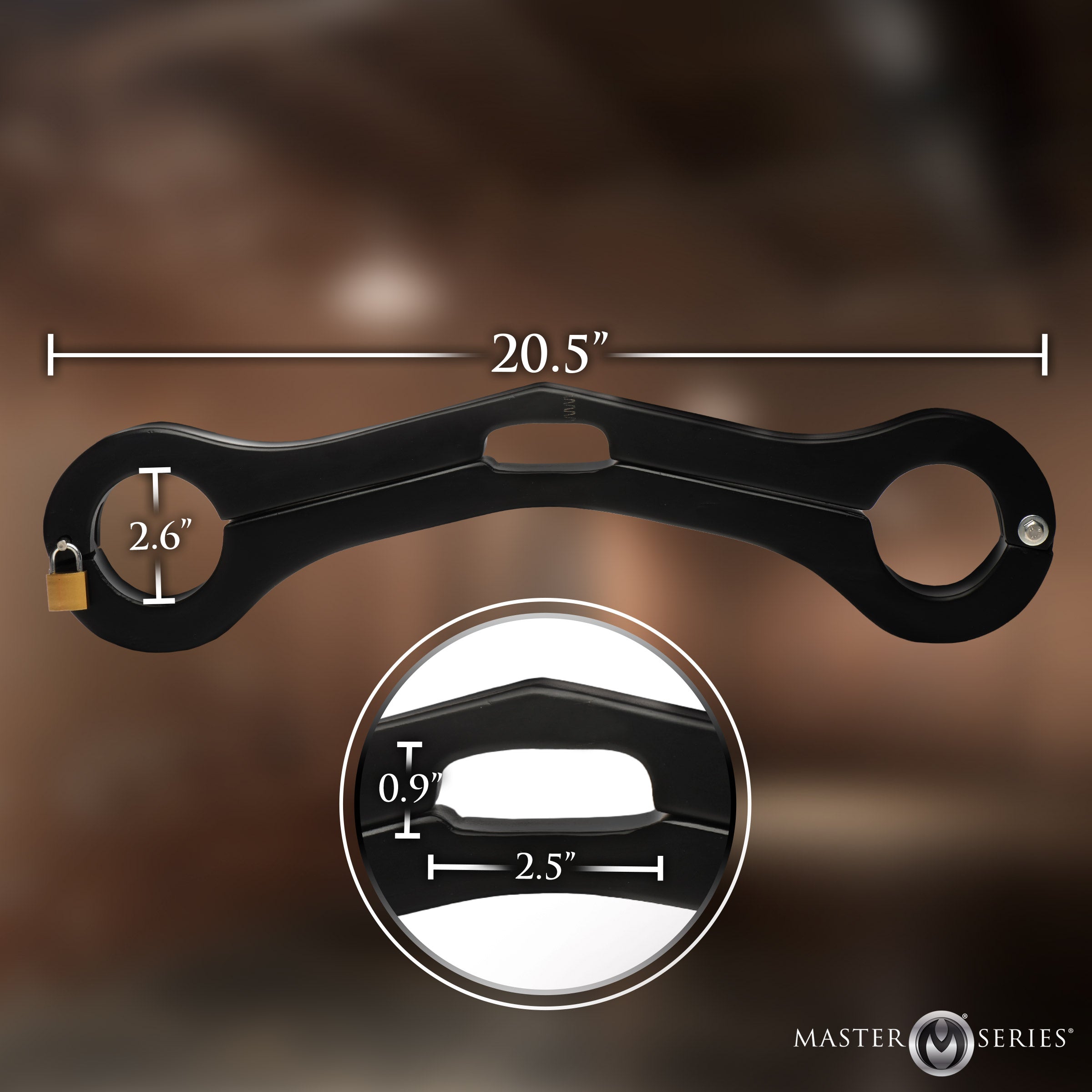 XR Brands Master Series Punished Balls To Wrist Humbler - - Cuffs And Restraints