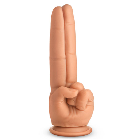 XR Brands Master Series The Pleaser Double Finger Dildo - Realistic Dildos