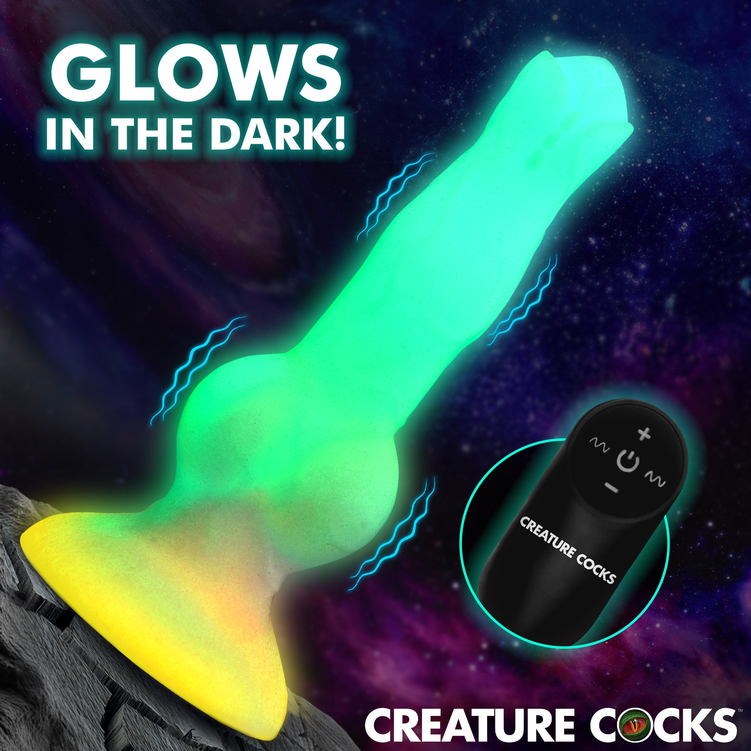 XR Brands Creature Cocks Astro Cock Vibrating Fantasy Dildo - Default Title - Vibrating Dildos