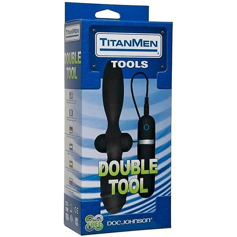 TitanMen's Dual-Ended Vibrating Pleasure Plug by Doc Johnson - Prostate Toys