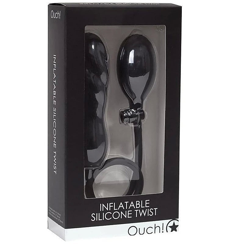 Ouch! Inflatable Silicone Twist by Shots Toys - Prostate Toys