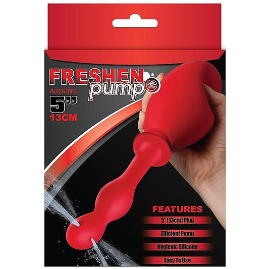 Freshen Douche 5 Silicone Red Anal Cleanser - Anal Cleansing