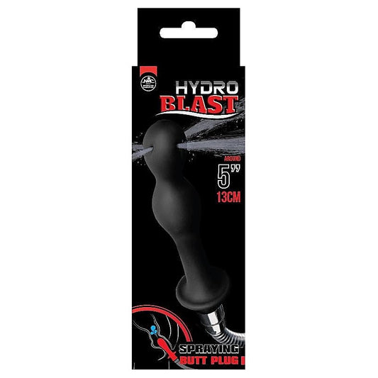 Hydro Blast 5 Silicone Douche Black Anal Cleanser - Anal Cleansing