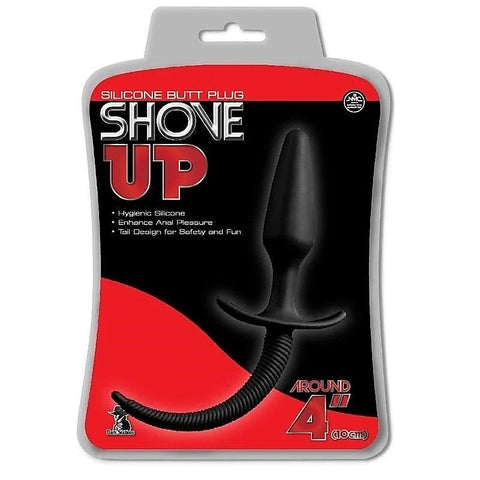 Shove Up 4 Inch Silicone Butt Plug with Tail - Butt Plugs