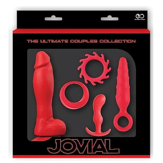 Jovial 5 Piece Anal Kit Red by NANMA Corporation - Butt Plugs