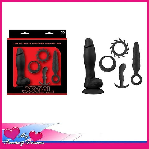 Jovial 5 Piece Anal Kit Red by NANMA Corporation - Butt Plugs