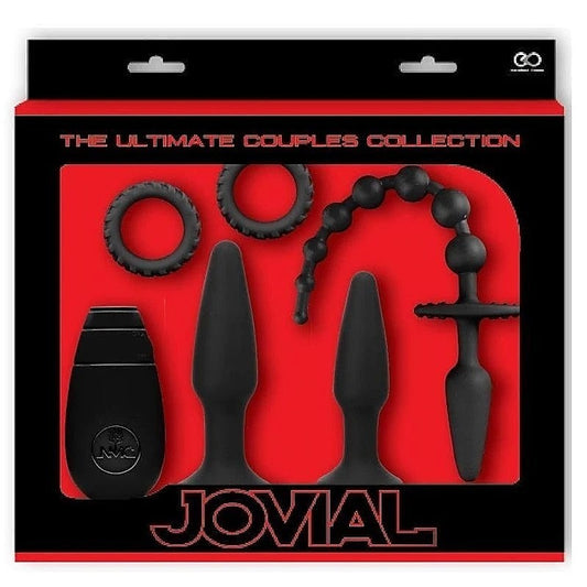 Jovial 5 Piece Anal Kit With Vibrating Butt Plug - Butt Plugs