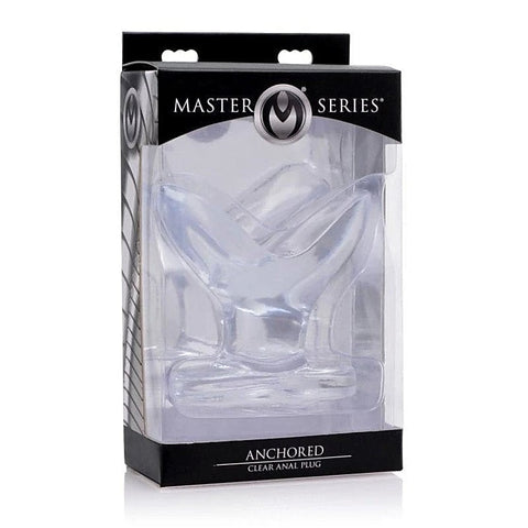Premium Anchored Clear Anal Plug by XR Brands - Butt Plugs