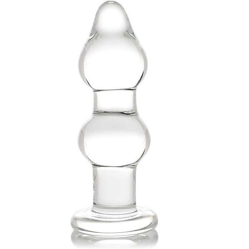 Viewable Glass Butt Plug Doubler by Icon Brands - Butt Plugs