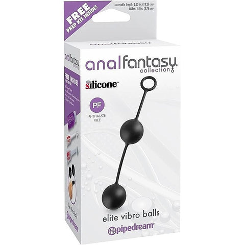 Anal Fantasy Collection Elite Vibro Anal Balls - Butt Plugs