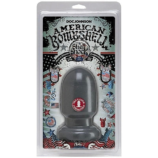 Shell Shock Anal Plug Gun Metal by Doc Johnson - Anal Dildos