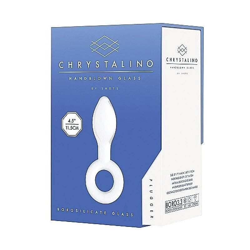 Premium Chrystalino Plugger White by Shots Toys - Butt Plugs