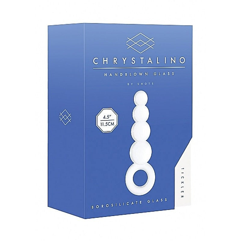 Chrystalino Tickler White by Shots Toys - Glass Sex Toys