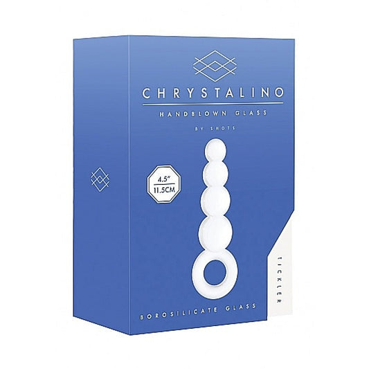 Chrystalino Tickler White by Shots Toys - Glass Sex Toys