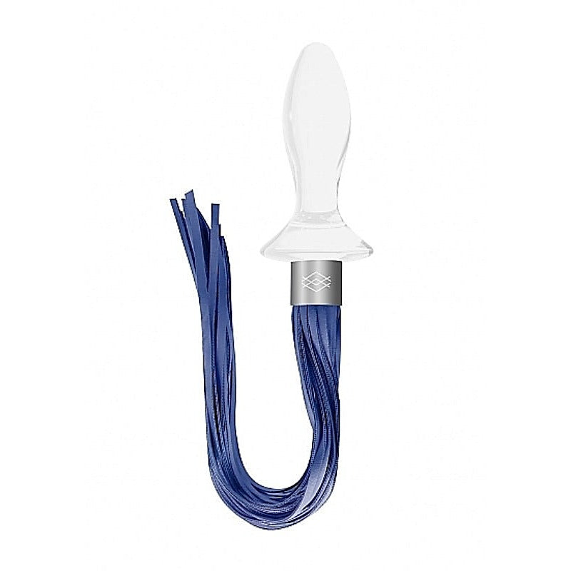 Chrystalino Tail White Glass Anal Plug by Shots Toys - Glass Sex Toys