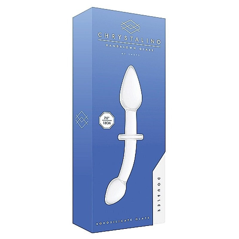 Chrystalino Doubler White by Shots Toys - Glass Sex Toys