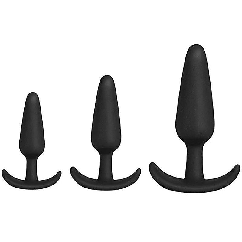 Mood Naughty 1 Trainer Set Black by Doc Johnson - Butt Plugs