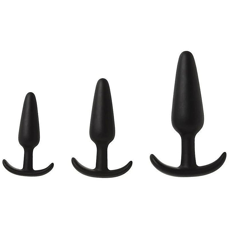 Mood Naughty 1 Trainer Set Black by Doc Johnson - Butt Plugs