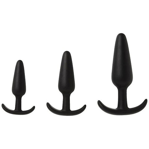 Mood Naughty 1 Trainer Set Black by Doc Johnson - Butt Plugs