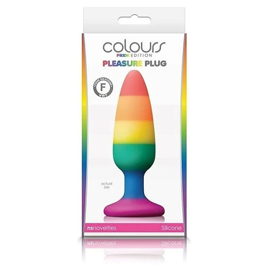 Colours Pride Edition Pleasure Plug Rainbow Medium - Butt Plugs