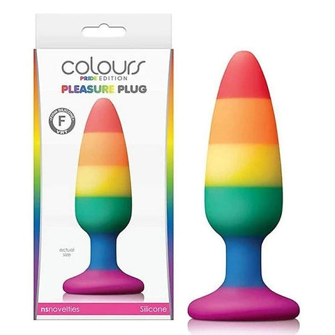 Colours Pride Edition Pleasure Plug Rainbow Medium - Butt Plugs