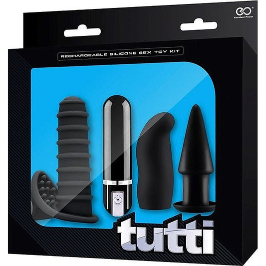 Excellent Power Tutti Rechargeable Silicone Sex Toy Kit - Sex Kits