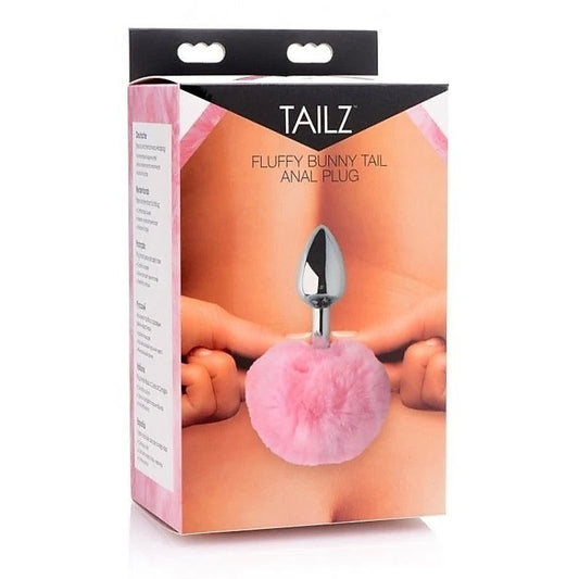 Faux Fluffy Bunny Tail Anal Plug by XR Brands - Butt Plugs