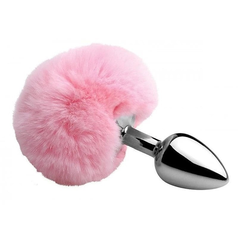 Faux Fluffy Bunny Tail Anal Plug by XR Brands - Butt Plugs