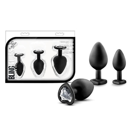 Luxe Bling Plugs Training Kit by Blush Novelties - Butt Plugs