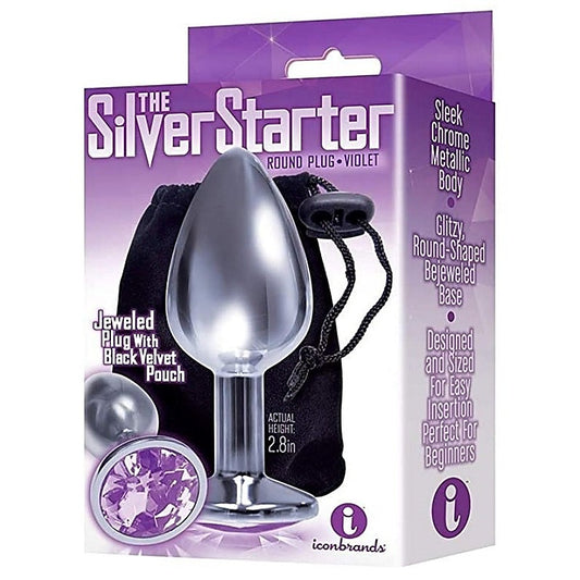 Sparkling Silver Delight - Jeweled Pleasure Plug - Body Wands