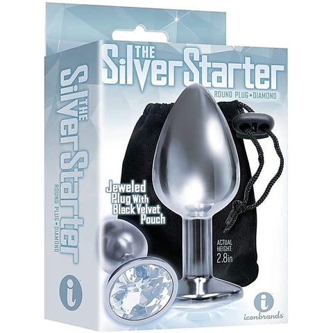 Sparkling Silver Delight - Jeweled Pleasure Plug - Body Wands