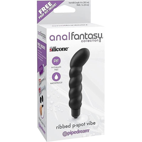 Anal Fantasy Collection Ribbed P-Spot Vibrator - Prostate Toys