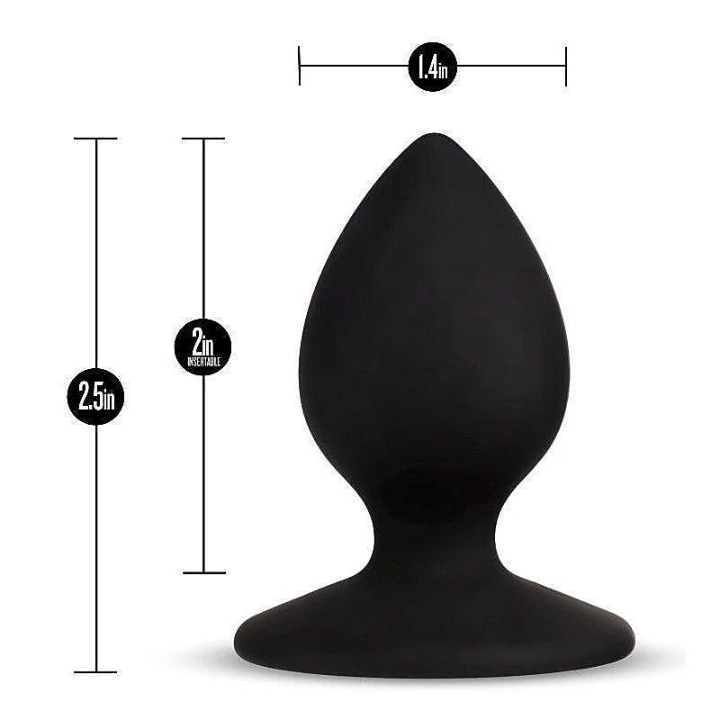 Temptasia Slut Plug Black by Blush Novelties - Butt Plugs