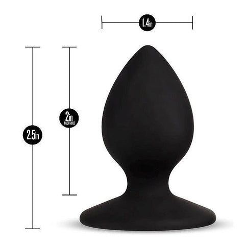 Temptasia Slut Plug Black by Blush Novelties - Butt Plugs
