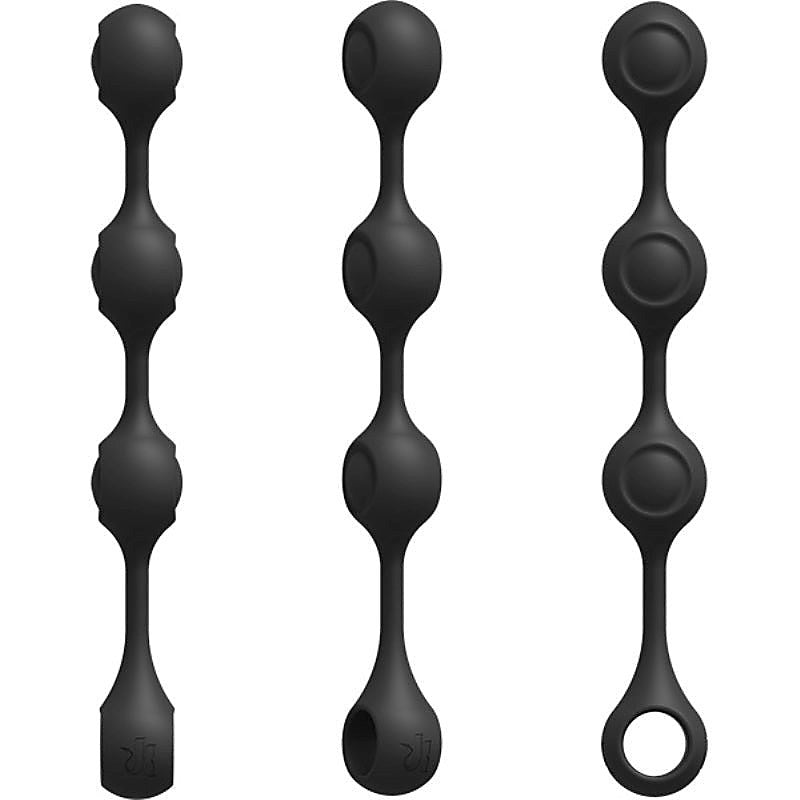 Weighted Silicone Anal Balls by Doc Johnson - Love Eggs and Kegel Exercisers