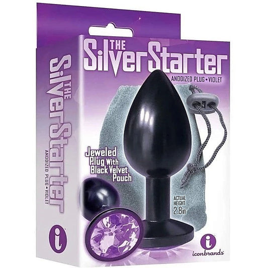 The 9's Silver Starter Anodized Plug by Icon Brands - Butt Plugs